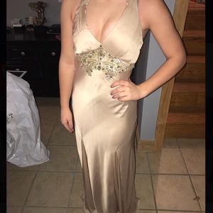 Champagne prom/formal dress!